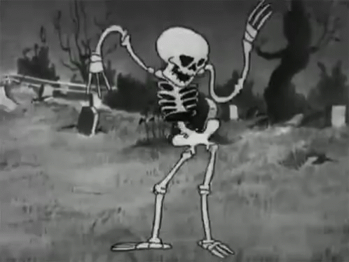 Dancing skeleton